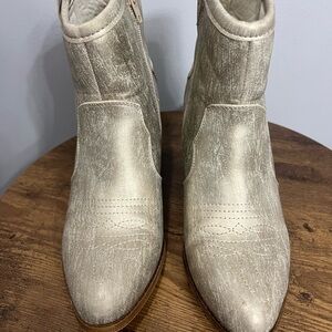 Dirty Laundry Silver Ankle Boots